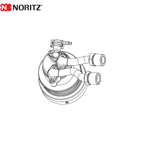 ノーリツ マイクロバブル用循環アダプター ガス給湯器部材 ネジ接続（G1/2）L型（左設置） 品名コード：0707492  ≪MB2-1-FL≫