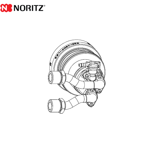 ノーリツ マイクロバブル用循環アダプター ガス給湯器部材 ネジ接続（G1/2）L型（右設置） 品名コード：0707493  ≪MB2-1-FR≫