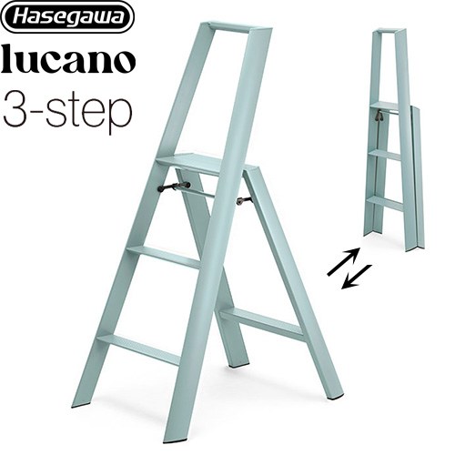 長谷川工業 lucano ルカーノ はしご・脚立 3-step（3段） 最大使用質量：100kg  ダスティミント 【特別配送】【代引不可】 ≪ML2.0-3(DM)≫