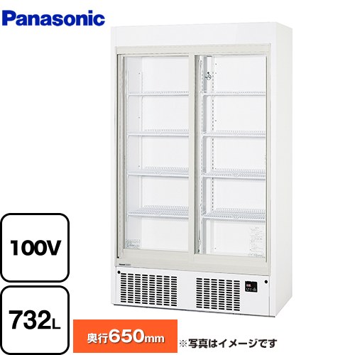 パナソニック リーチインショーケース　スリム壁面タイプ 業務用機器 内容量：大ビン360本、中ビン488本 有効内容積：732L  白塗装 【新品】【メーカー直送品】【代引・土日祝配送・時間指定 不可】 ≪SRM-RVZ419≫