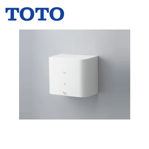 TOTO ハンドドライヤー クリーンドライ 温風タイプ 低騒音 PTCヒーター 100V ホワイト 【送料無料】≪TYC120W≫