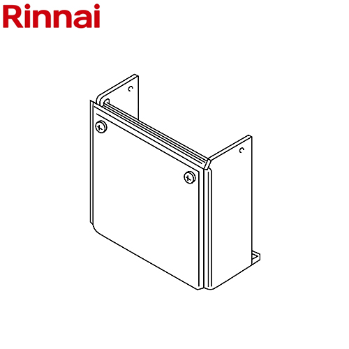 リンナイ 配管カバー ガス給湯器部材 品名コード：24-5909 高さ400mm  シャイニーシルバー ≪UOP-H101(K3)SS≫
